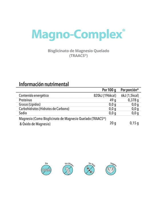 Magno-Complex - Bisglicinato de Magnesio Quelado