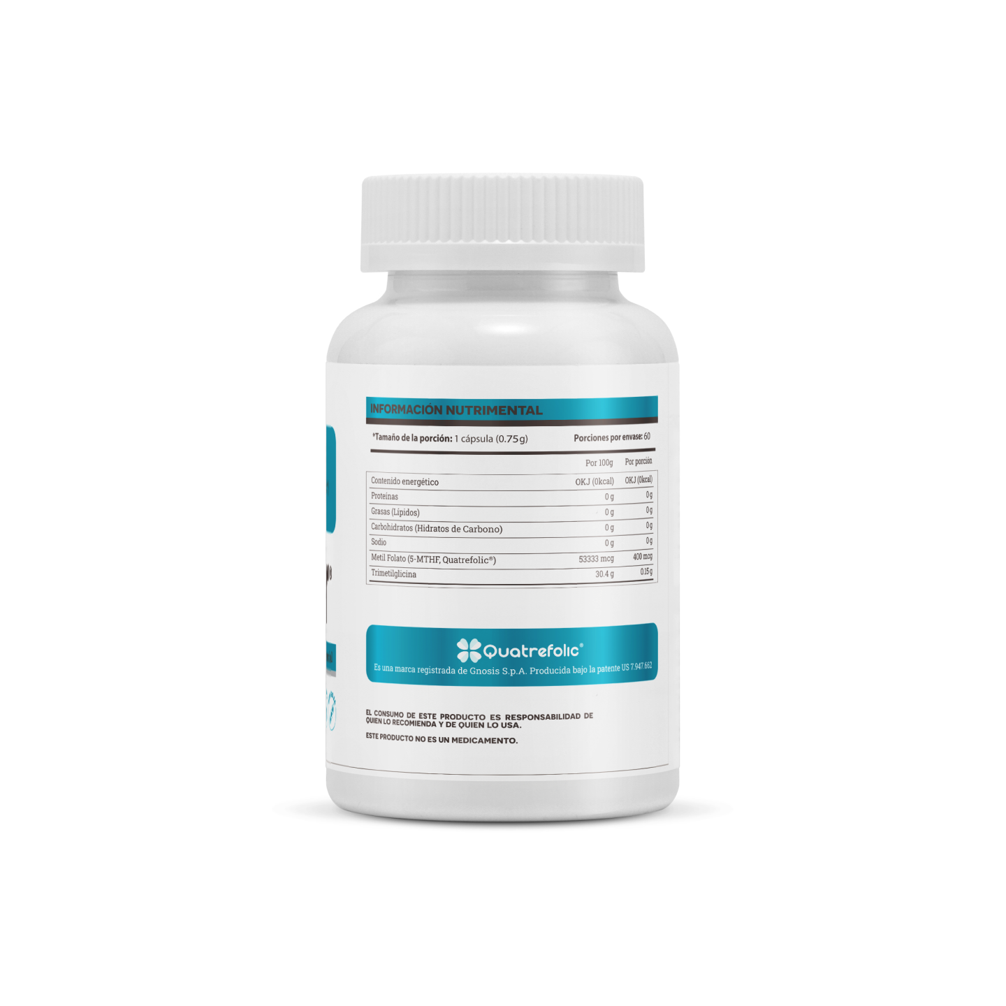 Folixol | Folato QUATREFOLIC®-5-MTHF Matter (60 cápsulas)