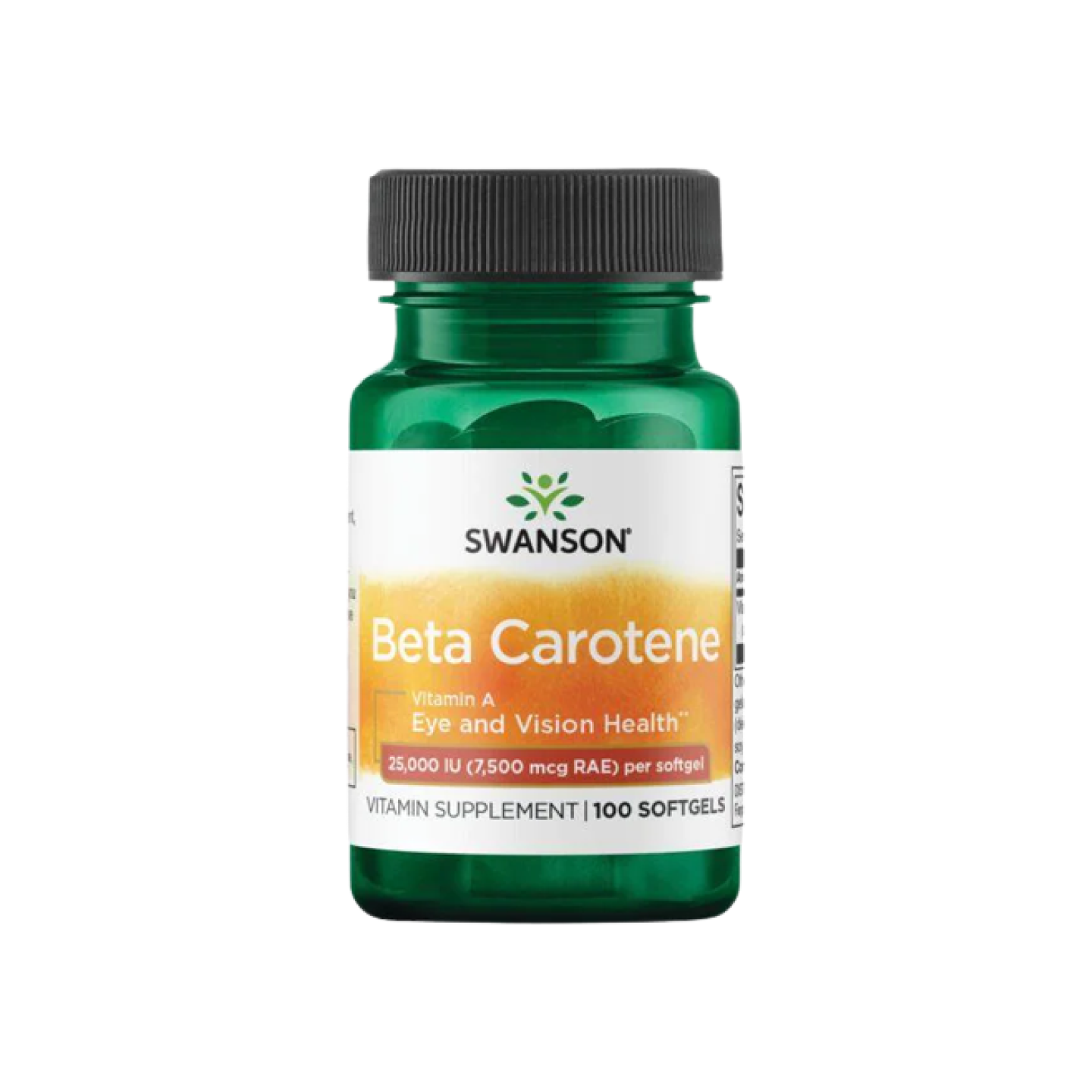 Swanson Premium- Betacaroteno Vitamina A 25000 IU100 softgels