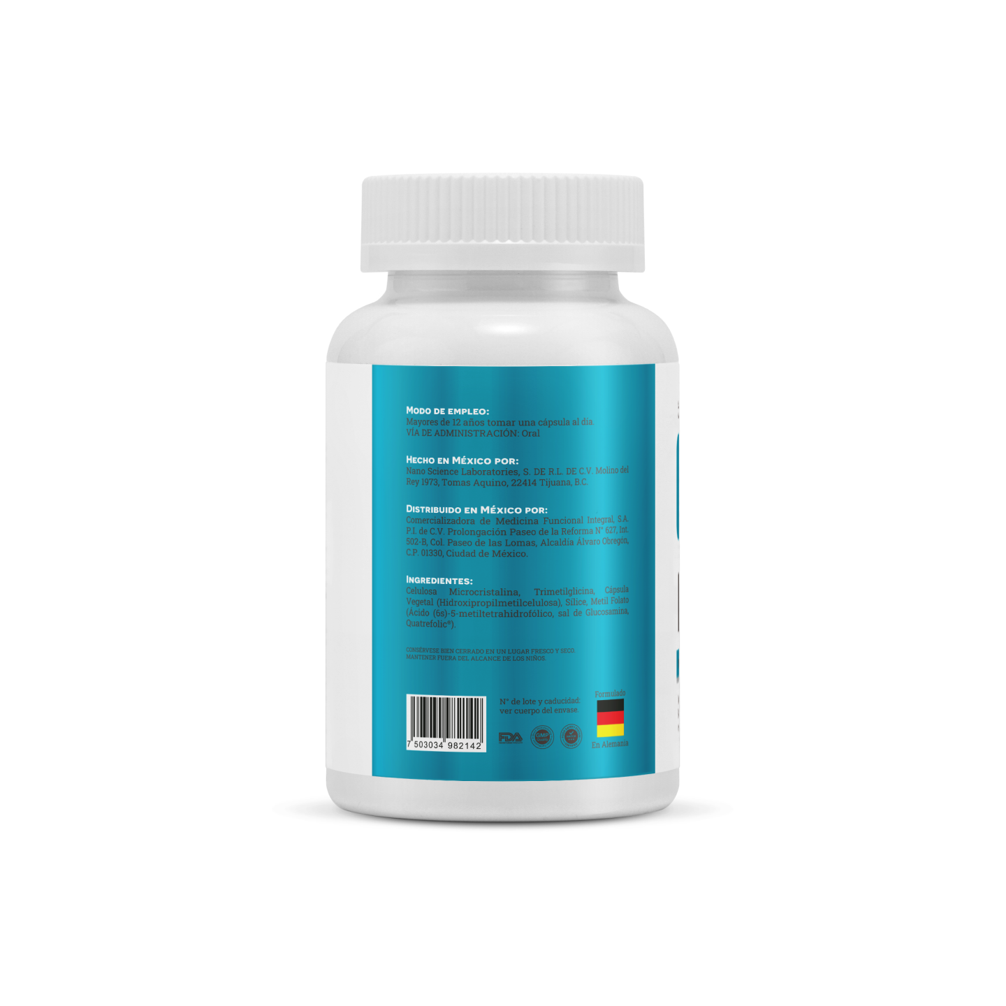 Folixol | Folato QUATREFOLIC®-5-MTHF Matter (60 cápsulas)