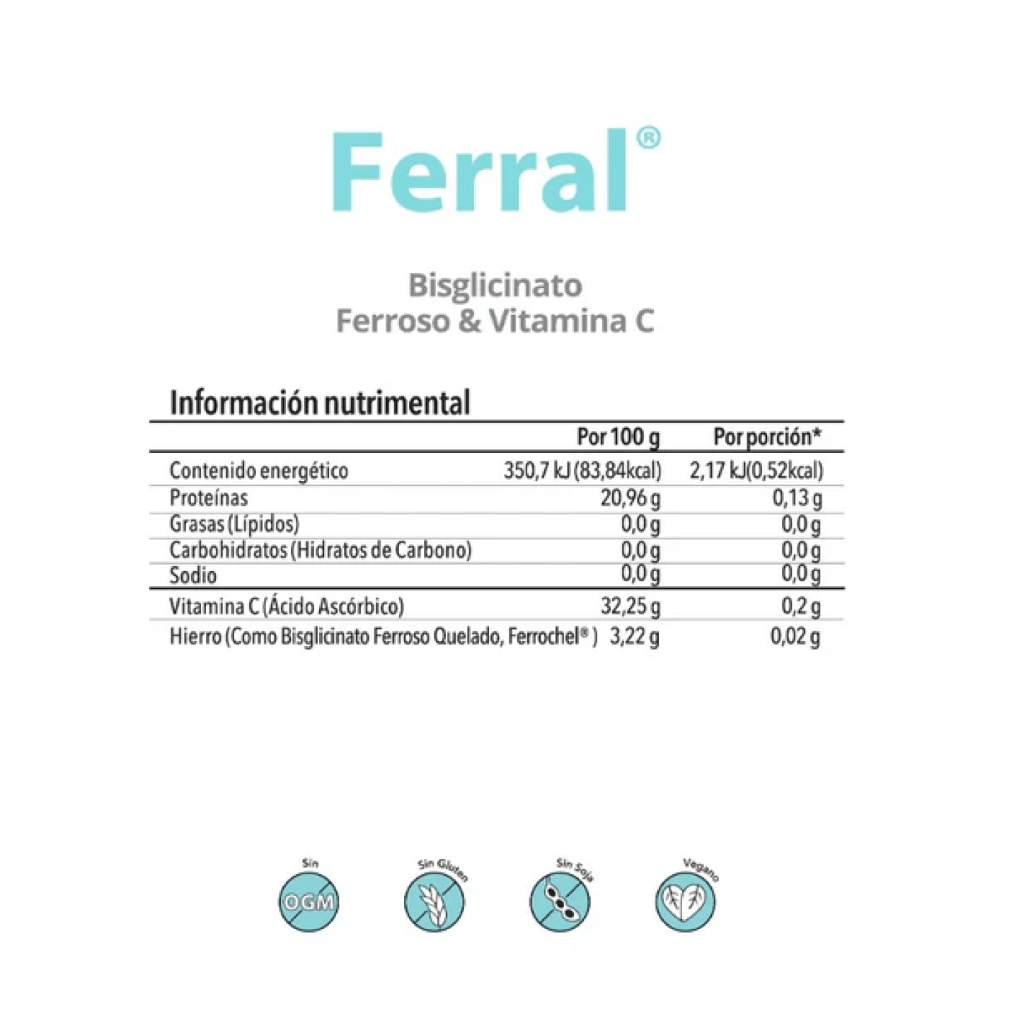 Ferral | Bisglicinato Ferroso & Vitamina C