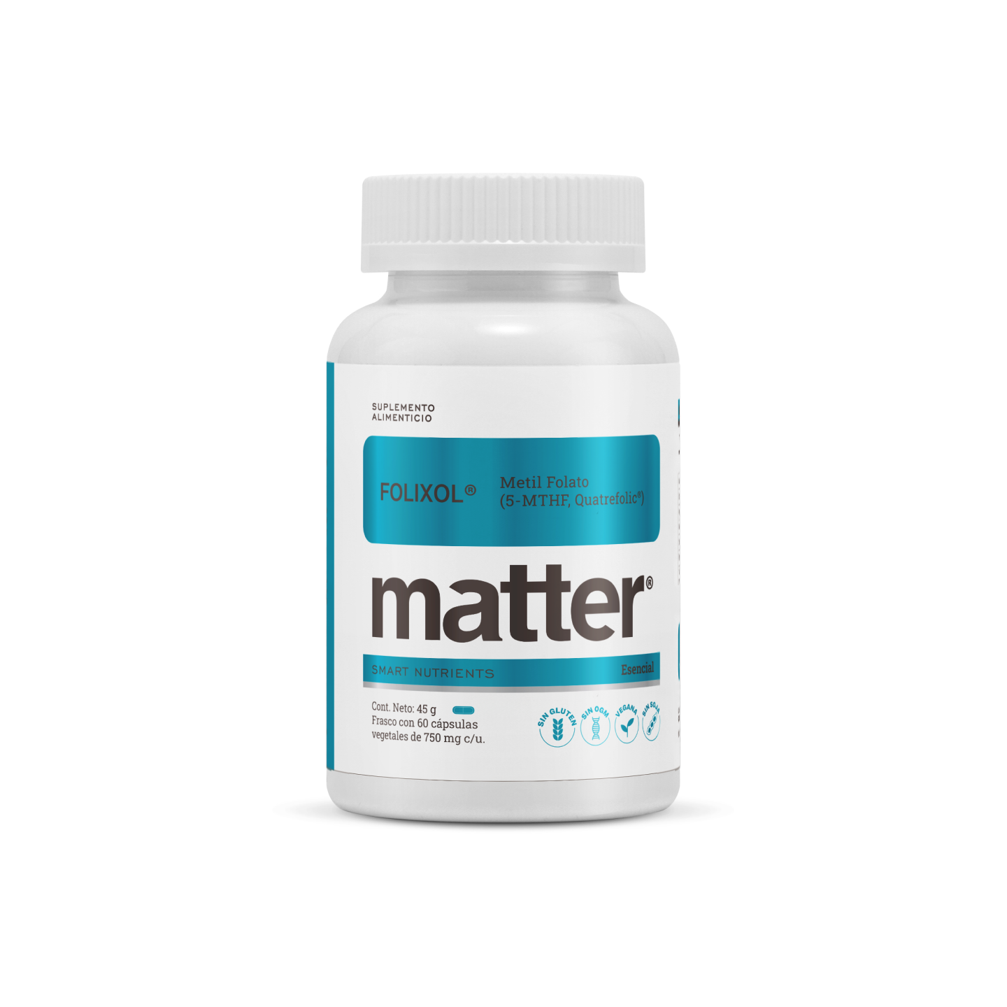 Folixol | Folato QUATREFOLIC®-5-MTHF Matter (60 cápsulas)