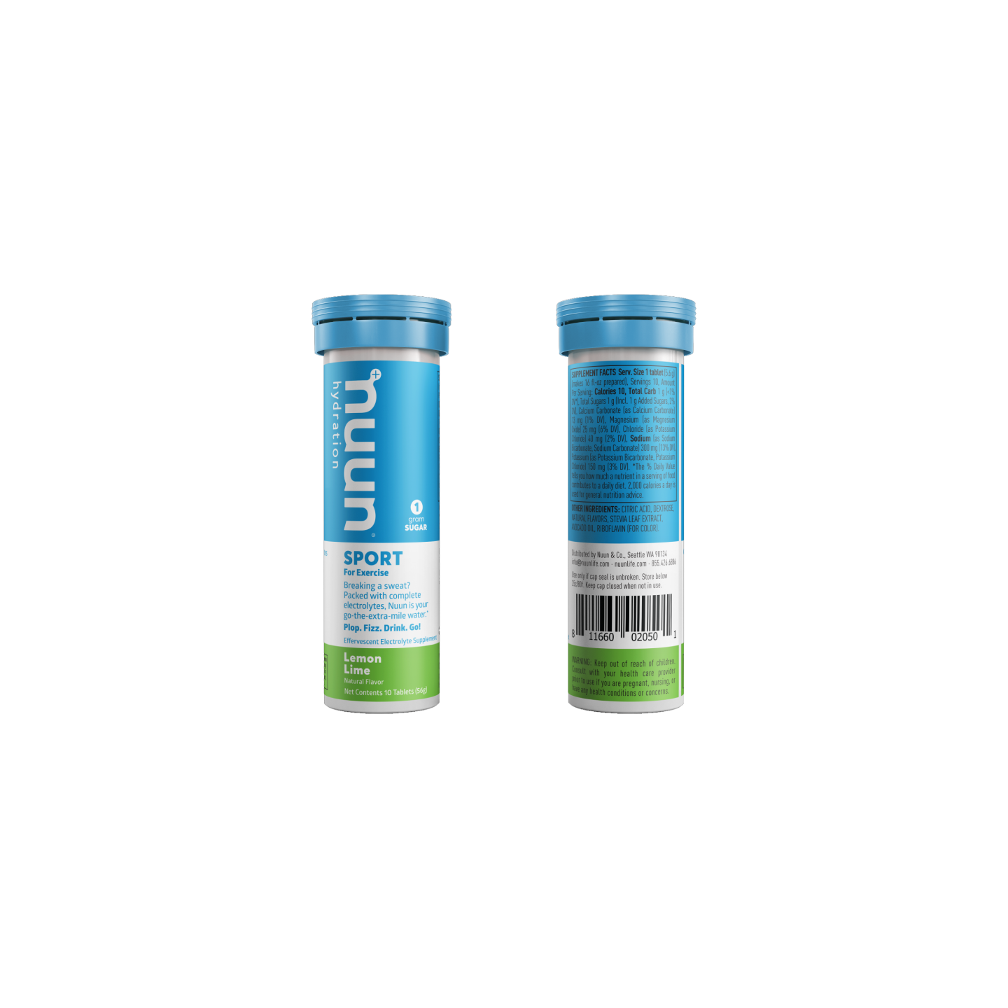 Tabletas Hidratantes con Cafeína sabor Lima-Limón Nuun (10pz) -boyu.store-NUMG-