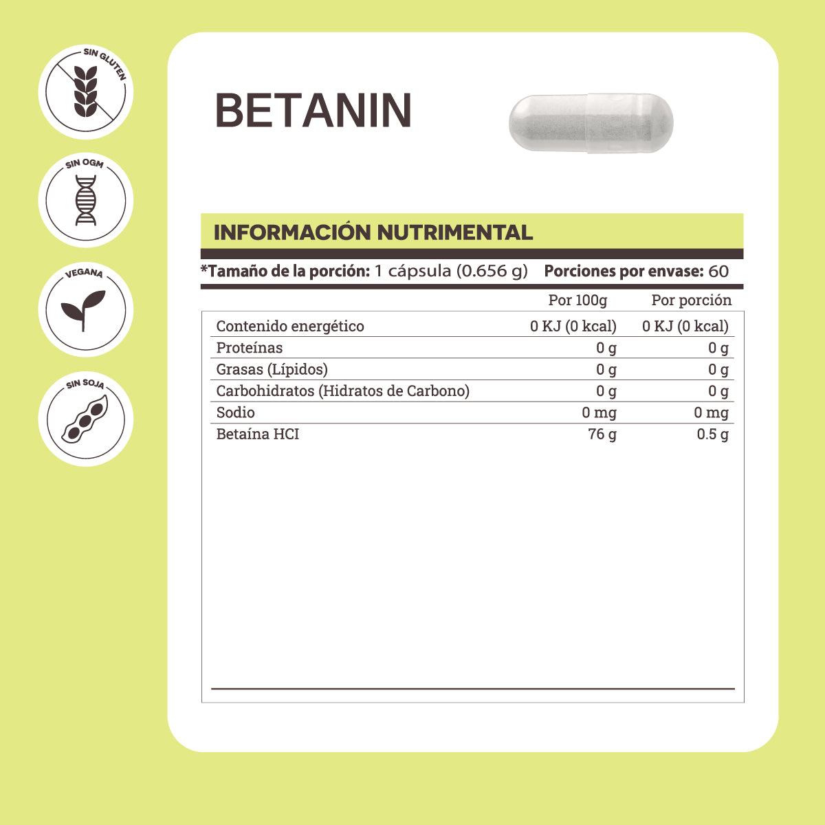 Betanin - Betaína HCI