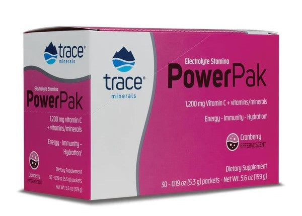 Electrolyte Stamina Power Pak 1200mg Vitamina C - Cranberry - Trace Minerals