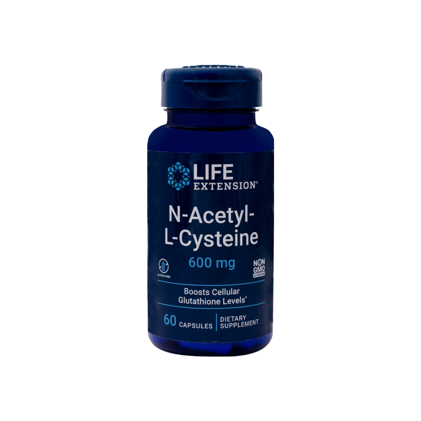 NAC (N-acetil-L-cisteína) Life Extension 600 mcg (60 capsulas) -CEGU-